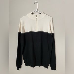 Men’s Sweater - Scott James - Large - Black/White